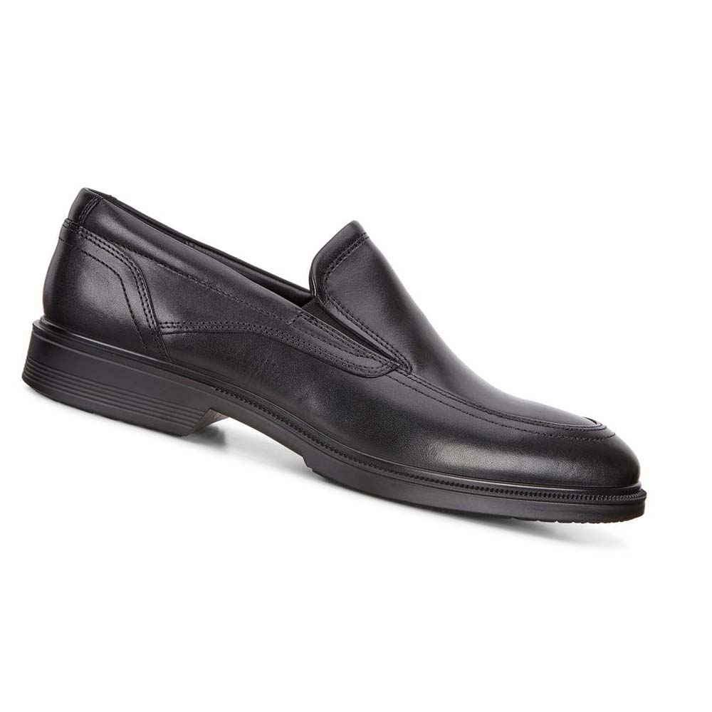 Ecco Lisbon Apron Slip On Pensko Herre Svarte | NO 519FDN